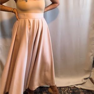 Voluminous Aline full skirt new with tags in ballerina blush color - A CLASSIC